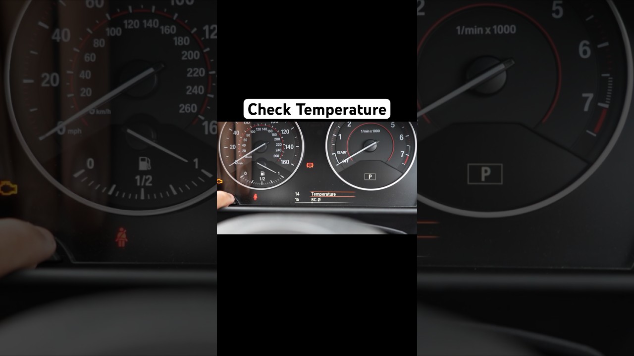 BMW Как проверить температуру автомобиля
