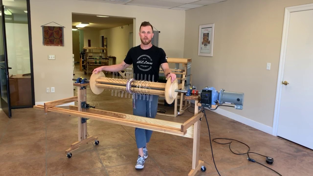 AVl Looms Free Standing Power Beam Winder