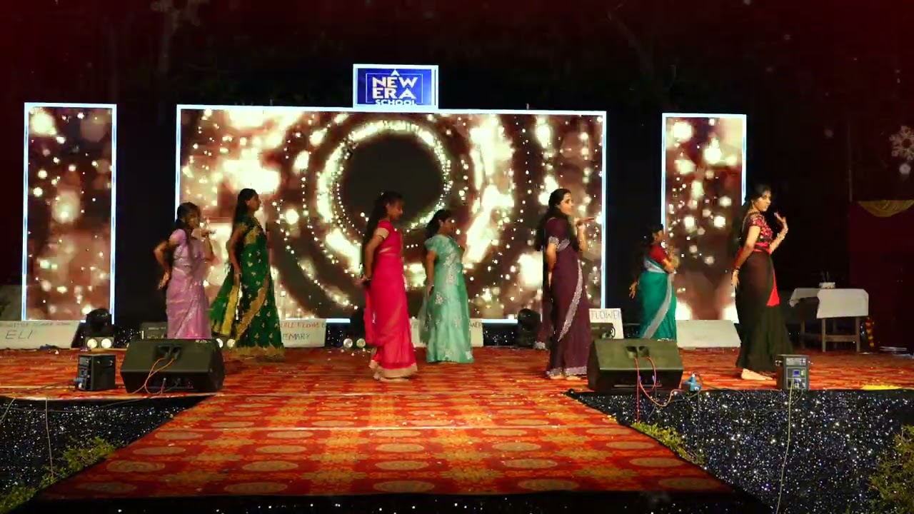 NLF College Girls dance in Annual day Celebrations at New Little Flower Senior Secondary School,Wyra