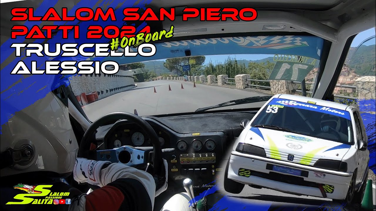 SLALOM SAN PIERO PATTI 2024 // ON BOARD // PEUGEOT 106 RALLYE KIT 1400CC // TRUSCELLO ALESSIO
