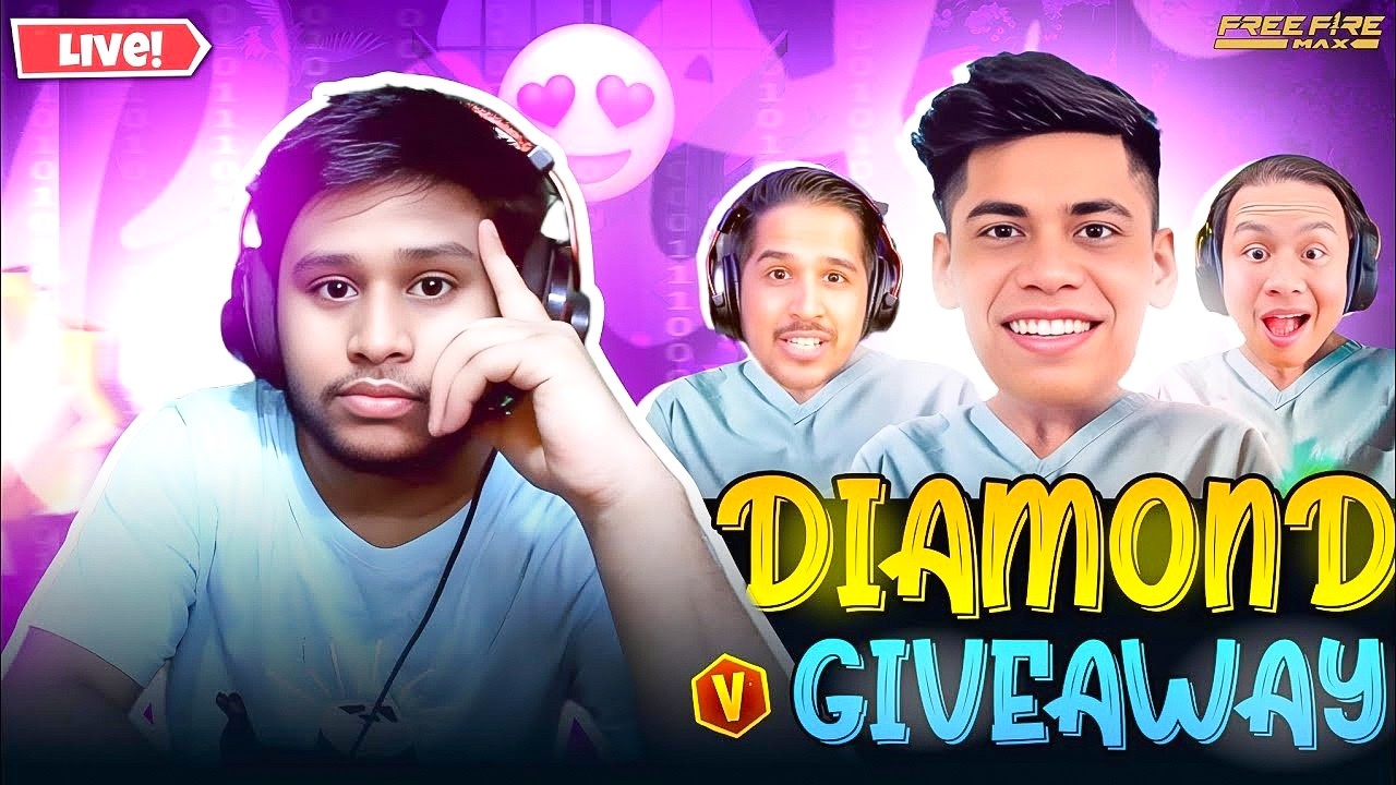 FREE FIRE LIVE CUSTOM ROOM GIVEAWAY | FREE FIRE DIAMONDS GIVEAWAY AND GUILD TEST FREE FIRE LIVE