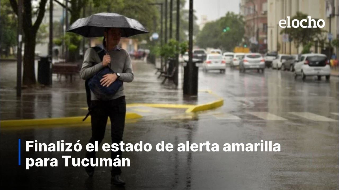 FINALIZÓ EL ESTADO DE ALERTA AMARILLA EN TUCUMÁN