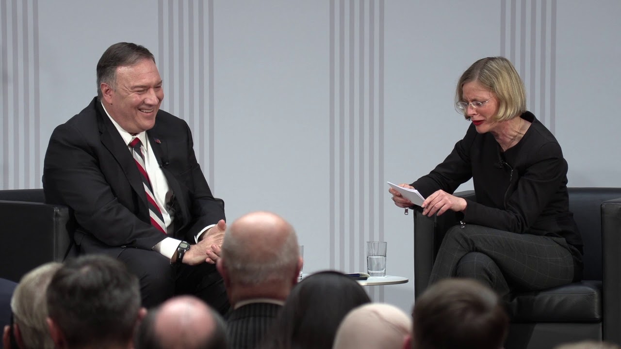 Secretary of State Michael R. Pompeo Takes Questions at the K&ouml;rber Stiftung in Berlin