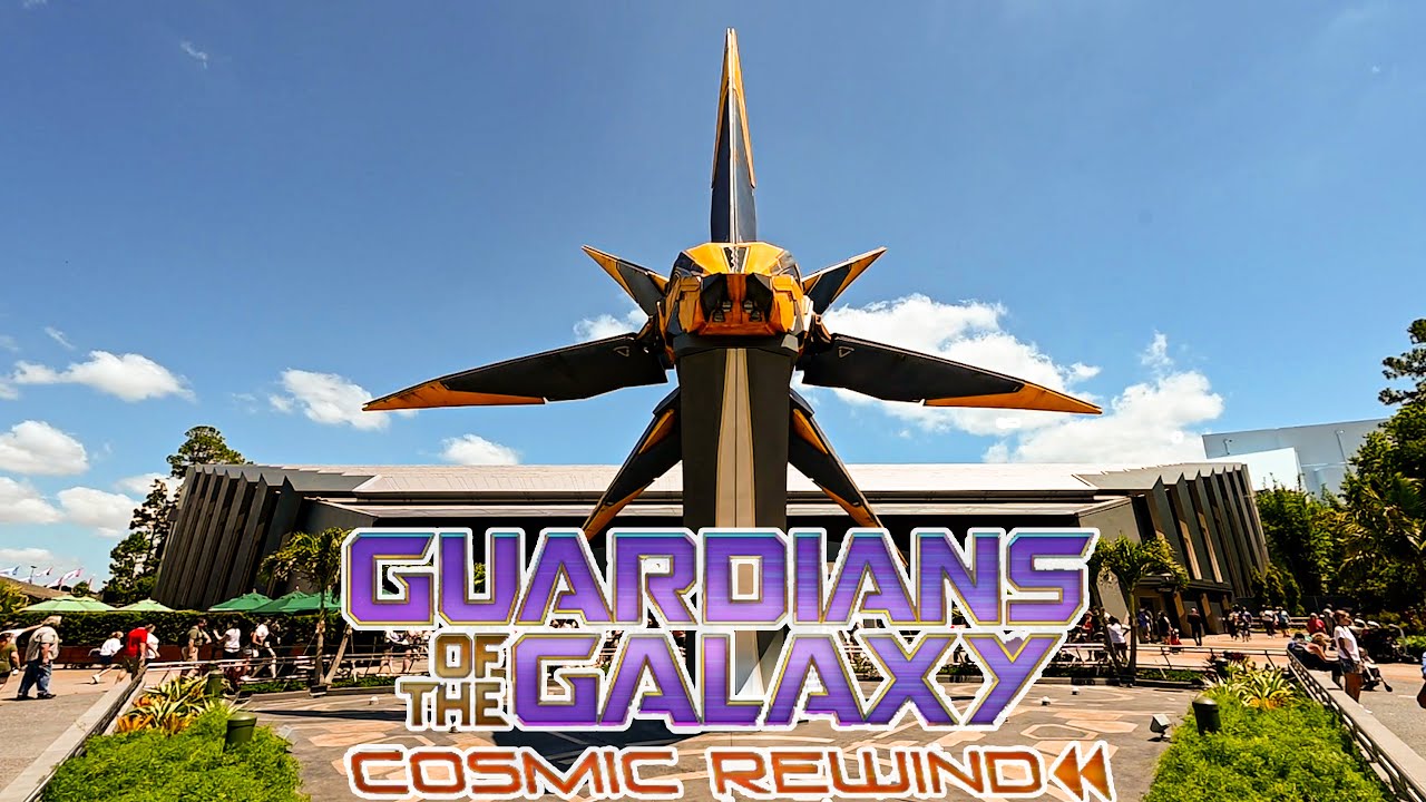 [4K] Guardians of the Galaxy: Cosmic Rewind ( FULL RIDE & PRE SHOW ) - EPCOT