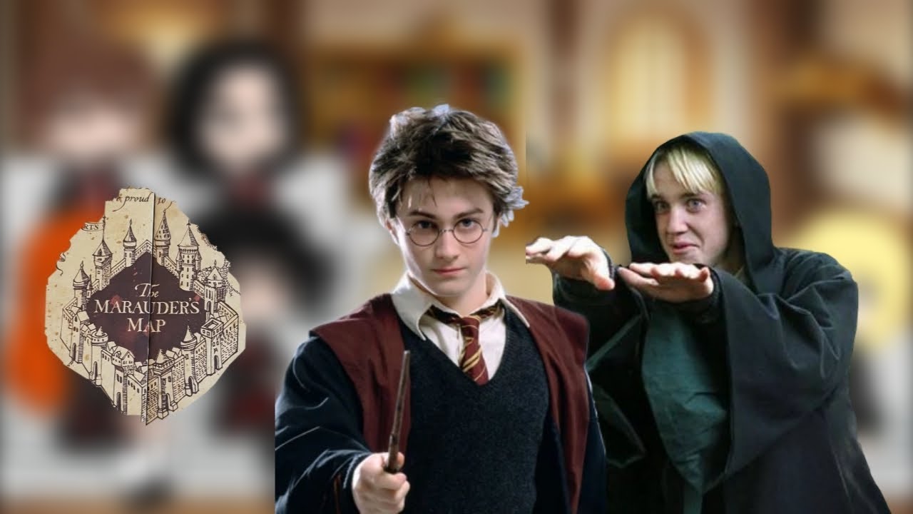 (2 SPEED) THE MARAUDERS + SEVERUS AND LUCIUS REACT TO HARRY POTTER AND DRACO MALFOY 