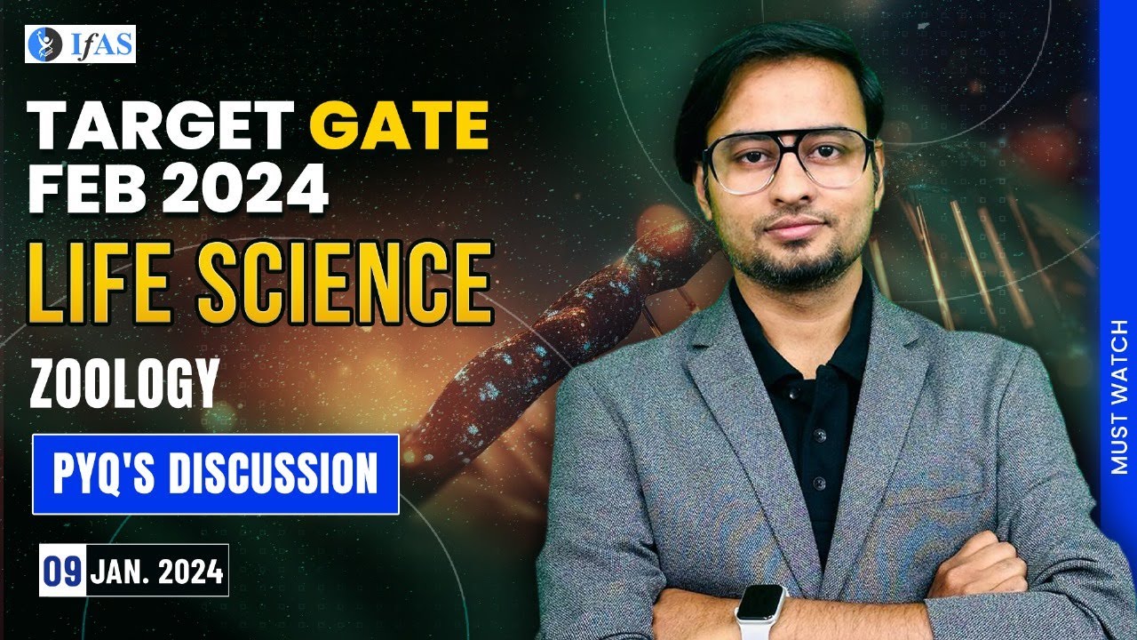 Life Science Zoology PYQ'S  Discussion | Target GATE FEB 2024
