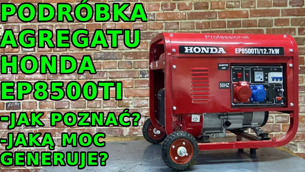 Masowe podrabianie Agregatów Prądotwórczych Honda, wydajność zawyżona 6-krotnie !!