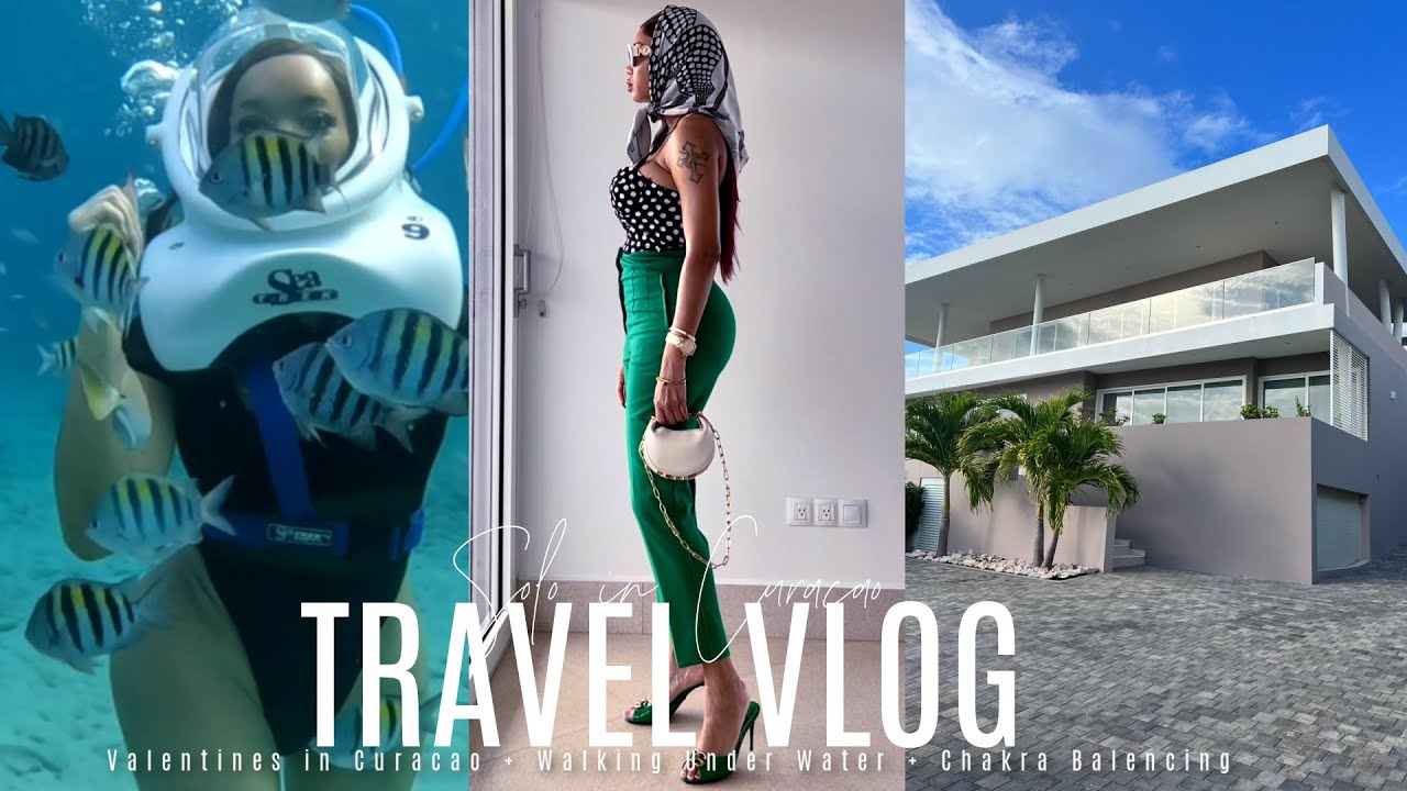 CURACAO VLOG | Solo Curacao Vacay + Walking Underwater + Villa Tour + Chakra Massage & More