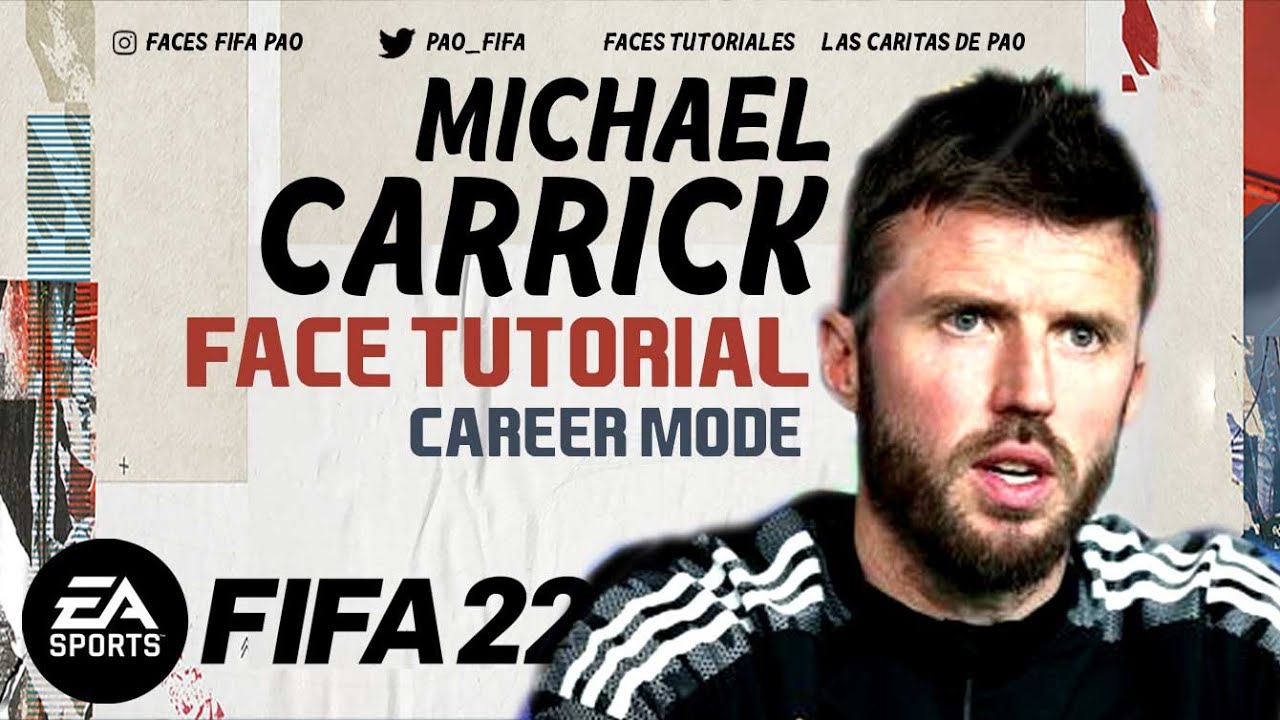 MICHAEL CARRICK FACE FIFA 22 | TUTORIAL |  CAREER MODE | MANAGER