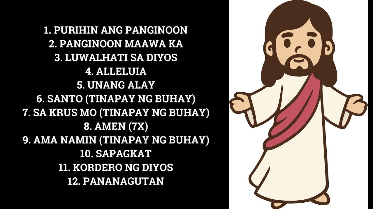 MASS LINE-UP,  TAGALOG