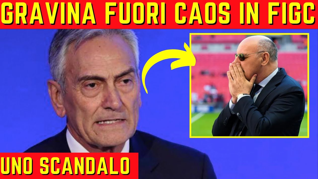 SCANDALOSO CAOS IL FIGC POSSIBILI DIMISSIONI DI GRAVINA