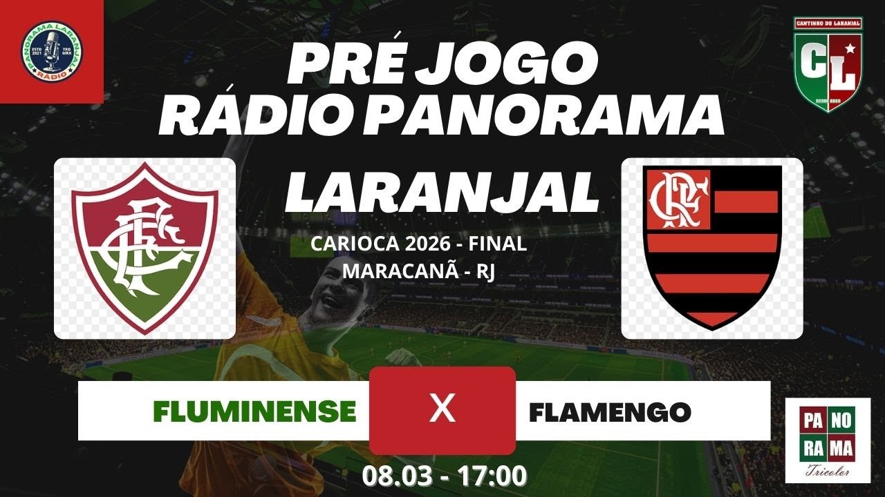 PRÉ JOGO - FLUMINENSE X FLAMENGO - RÁDIO PANORAMA LARANJAL