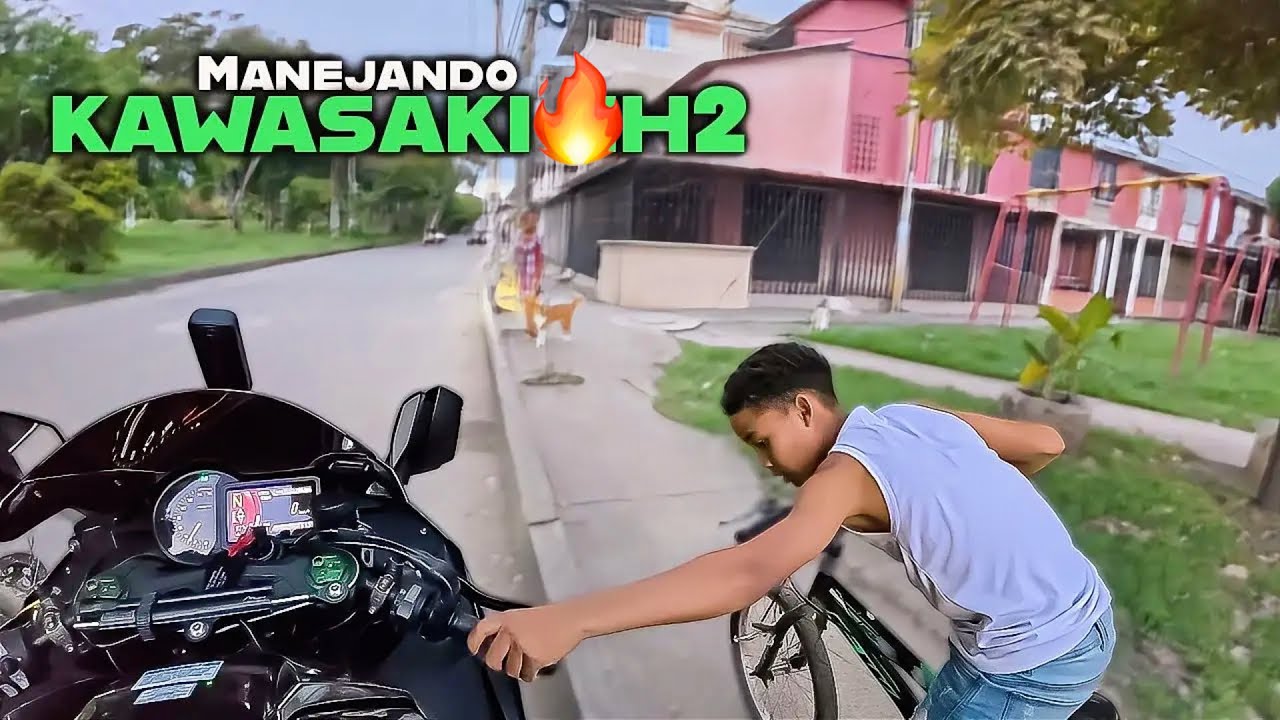 Manejando la Humildad KAWASAKI NINJA H2 x el Barrio Cali 