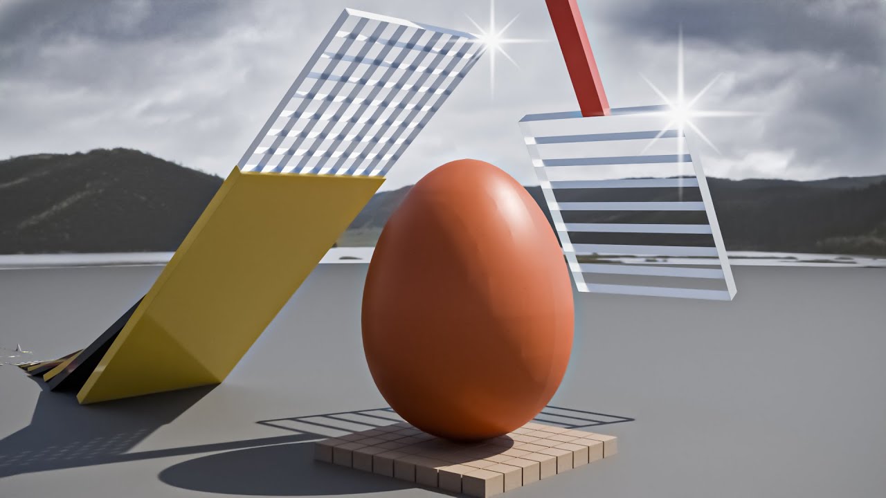 Giant Egg Sliced By Domino #4