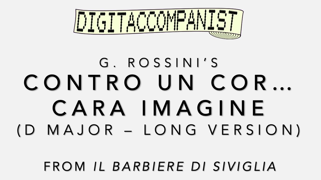 Contro un cor (D Major - Long version) – Digital Accompaniment