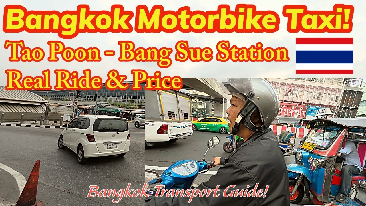 Bangkok Motorcycle Taxi Guide: Tao Poon → Bang Sue Station (Cost, Safety & What to Expect)