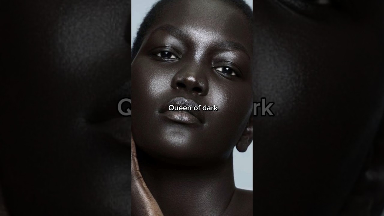 У нее самый темный оттенок кожи #youtubemadeforyou #africa #black #blackmodel #beauty