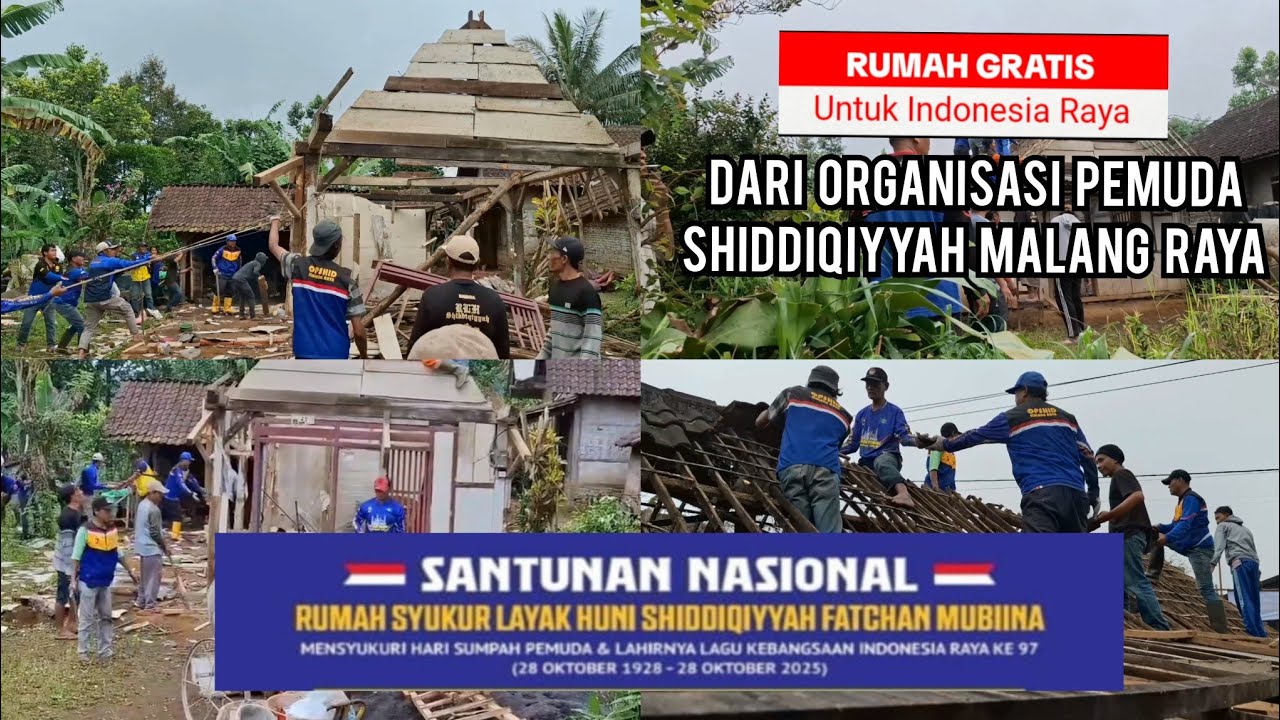 Rumah Gratis di momen Sumpah Pemuda dari OPSHID MALANG RAYA