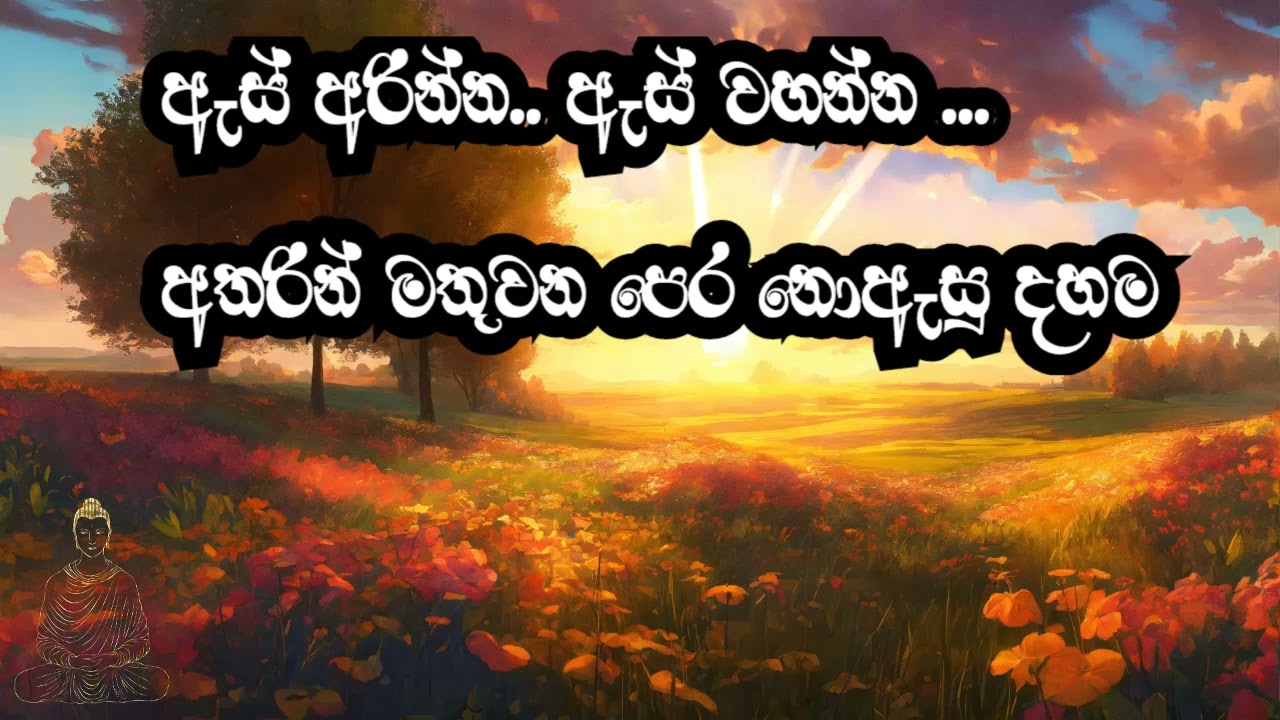 ඇස් අරින්න ඇස් වහන්න අතරින් මතුවන පෙර නොඇසු දහම