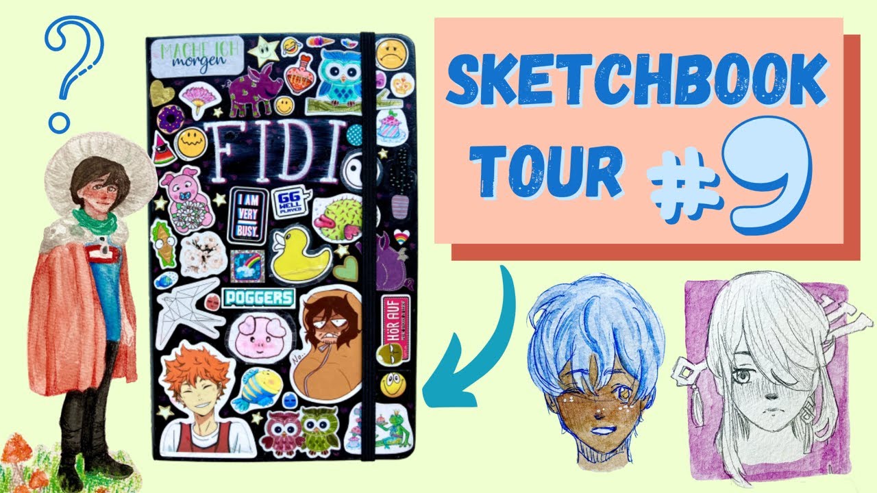 SKETCHBOOK TOUR #9 📔/ September 2022 – Dezember 2022 / Skizzenbuch / deutsch / 2022 / Creative FIDI