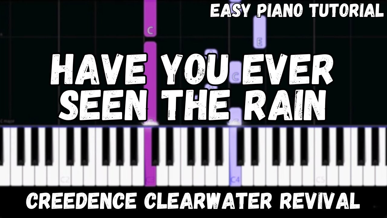 Creedence Clearwater Revival - Have You Ever Seen The Rain (Easy Piano Tutorial)