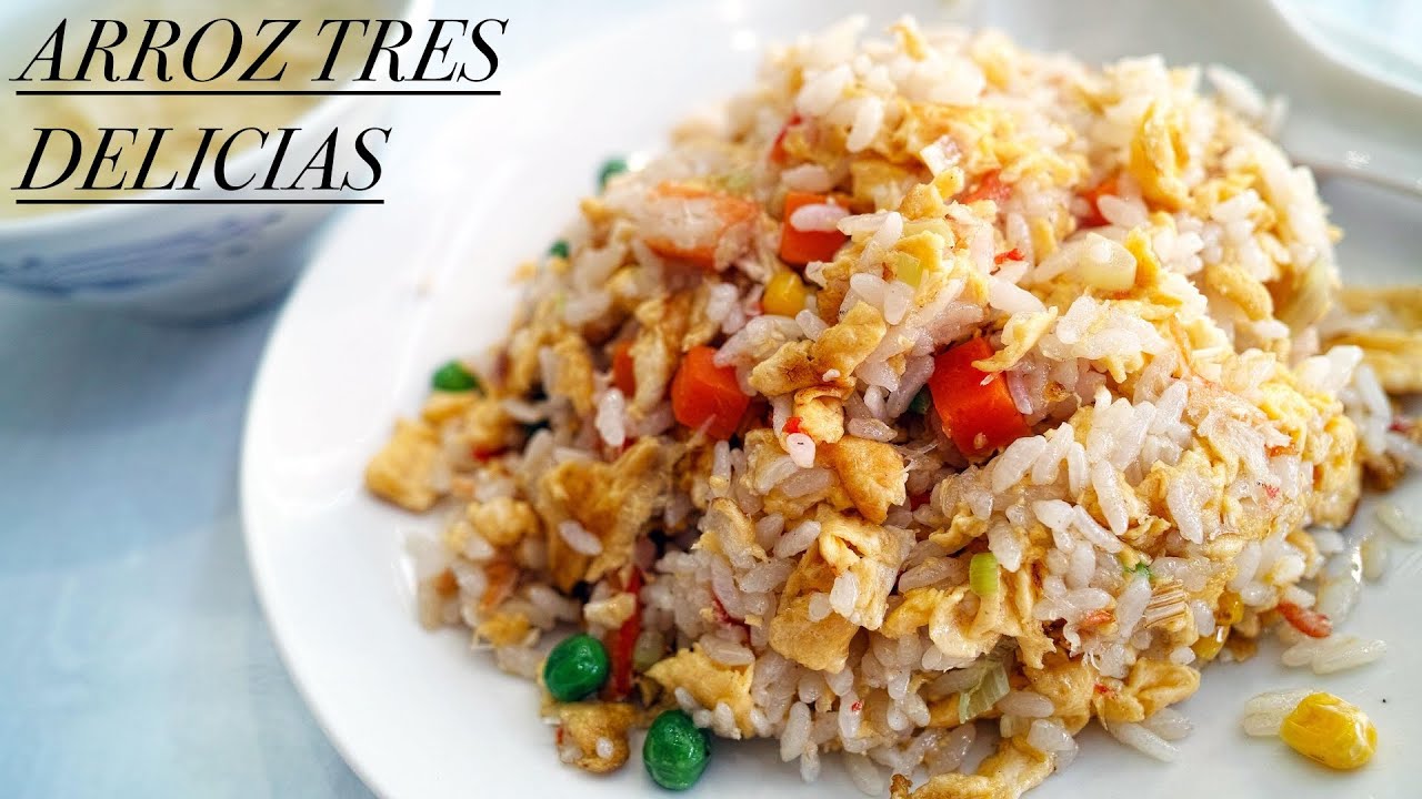 Como hacer ARROZ TRES DELICIAS como en los RESTAURANTES CHINOS