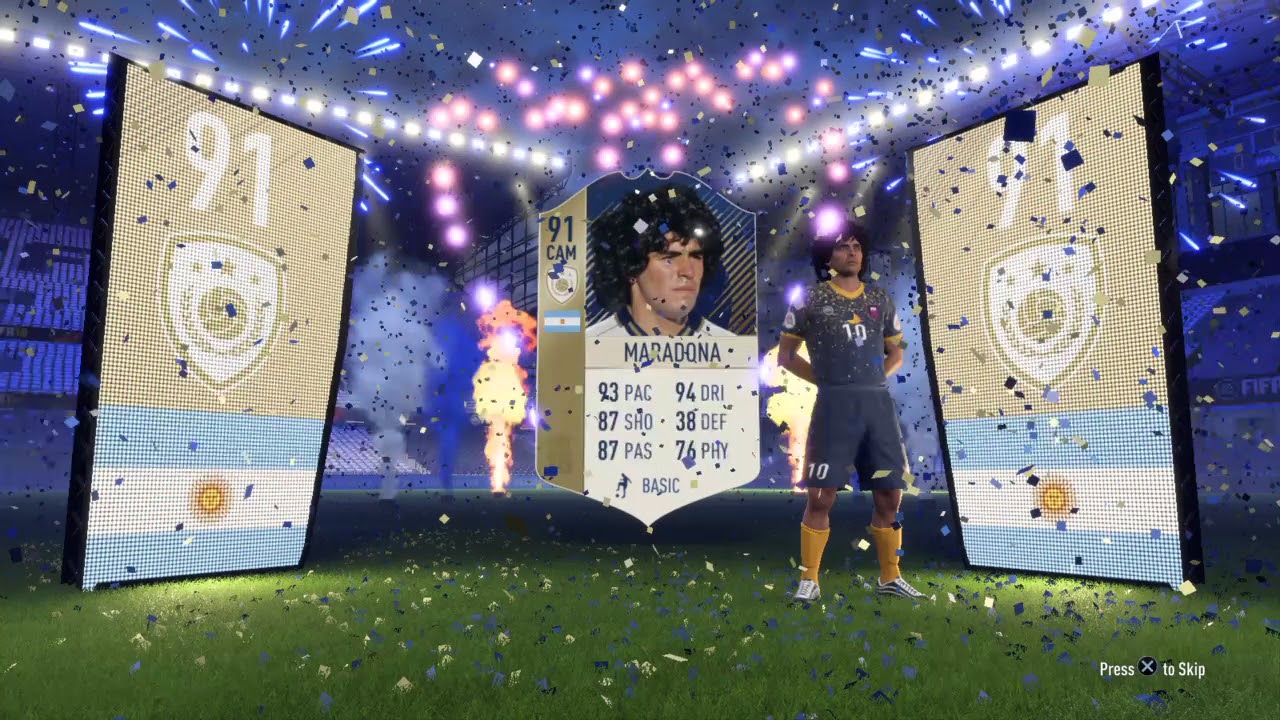 BASE ICON PACK! INSANE MARADONA PACK PULL!!!