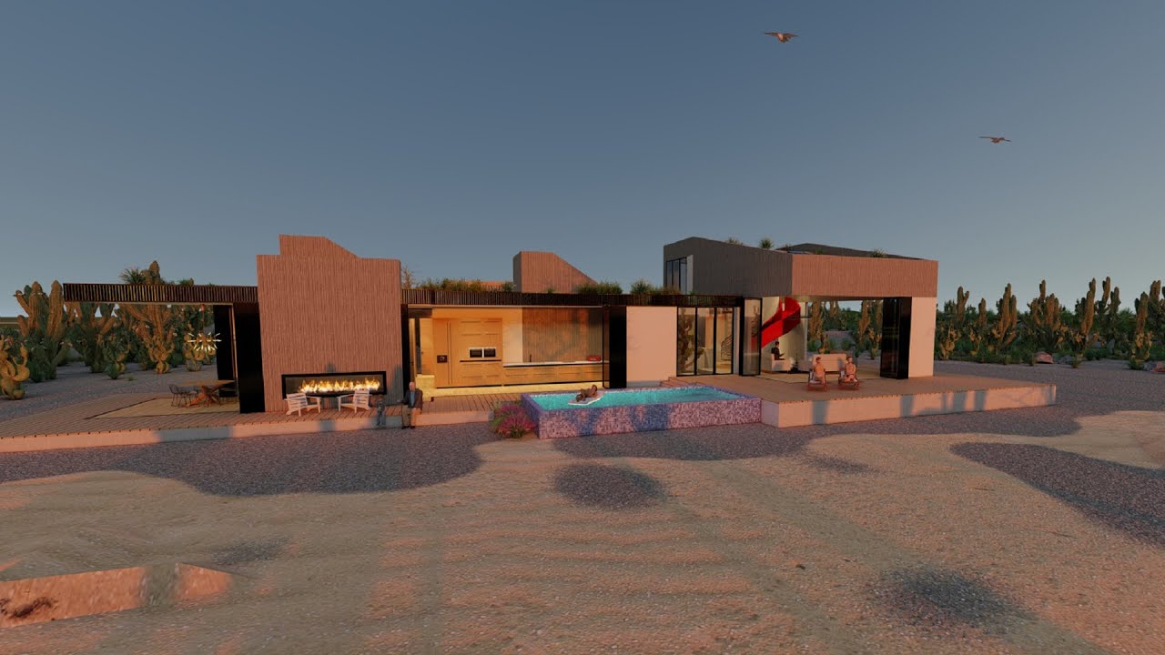 Beach house {IN THE DESSERT} (#lumionanimation #MaxBoo) A MaxBoo creation