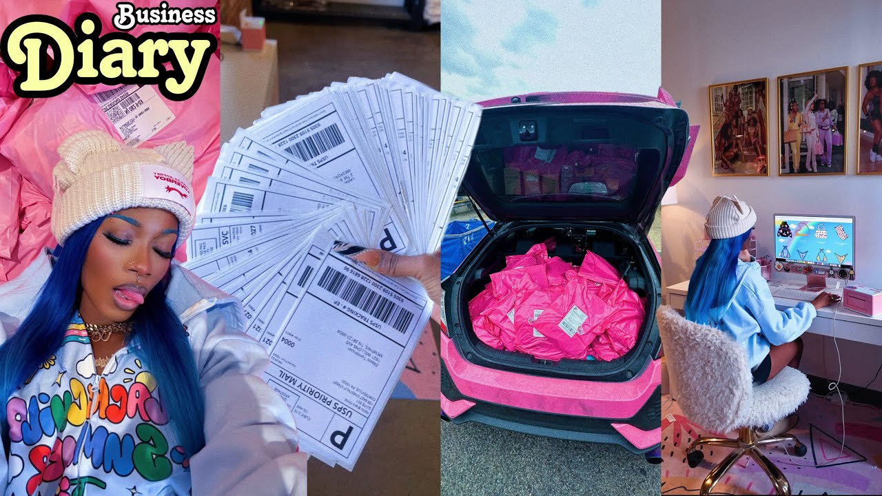 daily diary ♡ packing 100 orders + small business advice + $10k inventory unboxing + launch planning