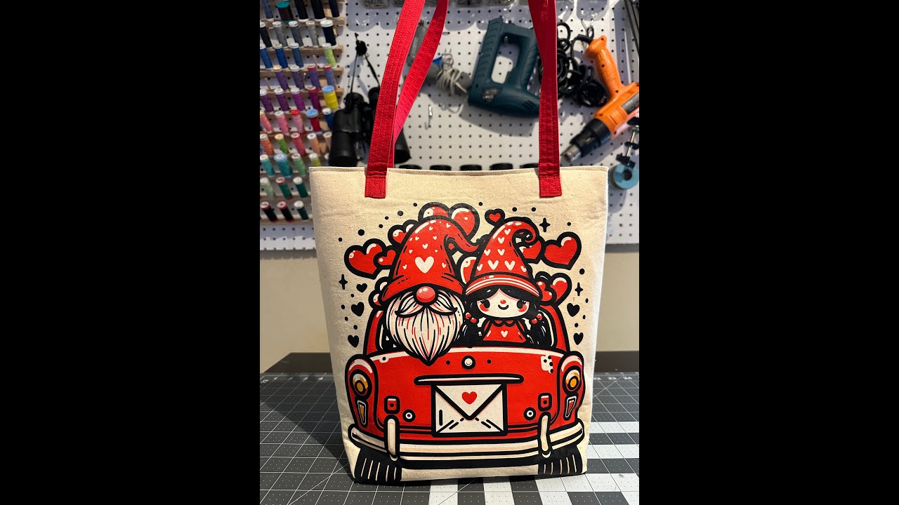Valentine's Day Tote Bag Tutorial 