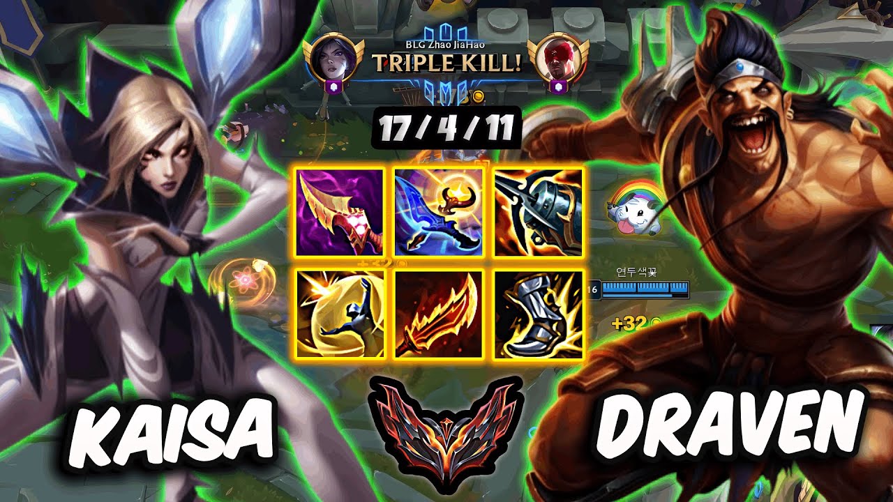 Kaisa vs Draven ADC ( 17/4/11 ) Korea Grandmaster 312 LP | Patch 26.1