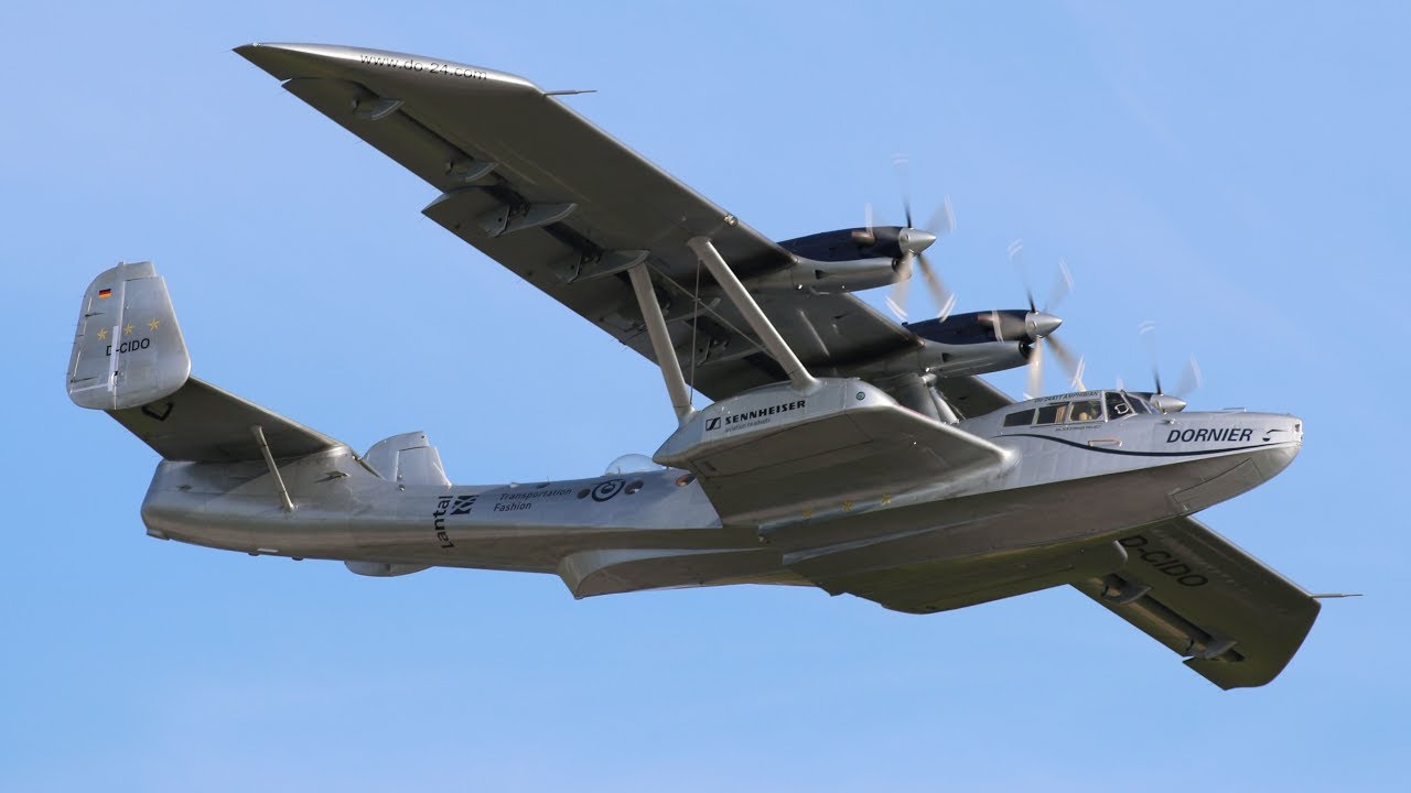 World's Only Flying Dornier Do-24 ATT - Takeoff, Flypast, Landing & Taxiing