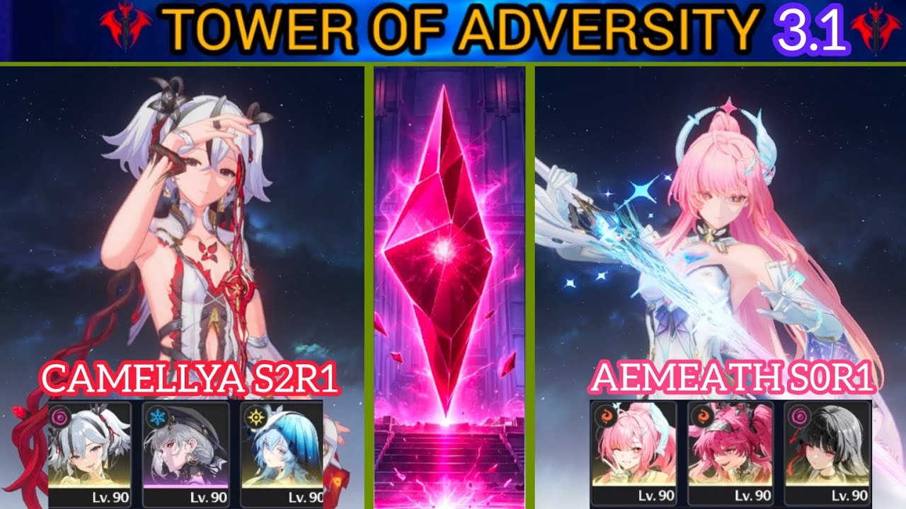 [TOA 3.1] S0R1 Aemeath / S2R1 Camellya -Tower of Adversity 3.1 HazardTower Wuthering Waves