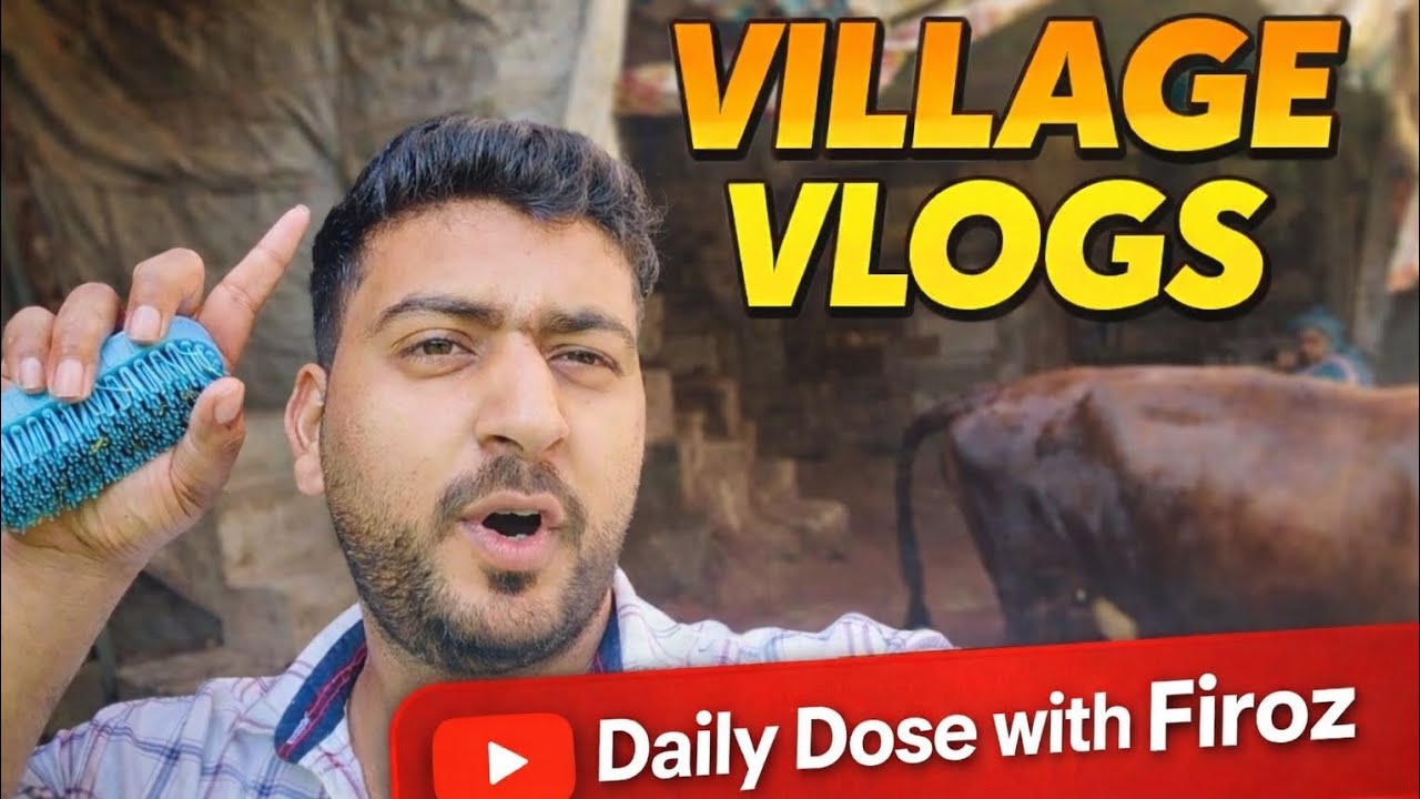 Village vlogs / Cow washing