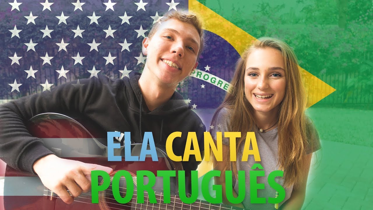 MINHA AMIGA AMERICANA QUE CANTA EM PORTUGUÊS!!