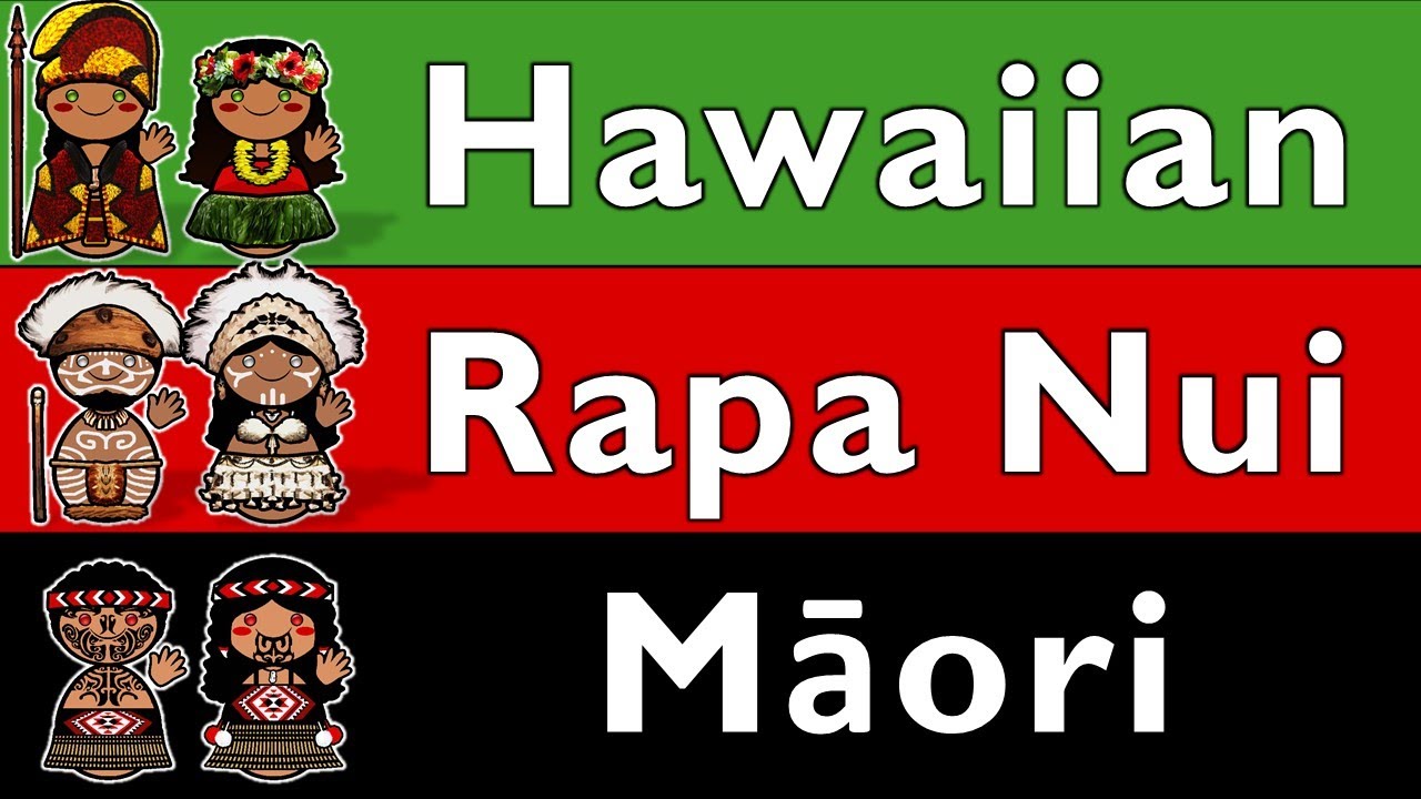 POLYNESIAN TRIANGLE: HAWAIIAN, RAPA NUI, MAORI