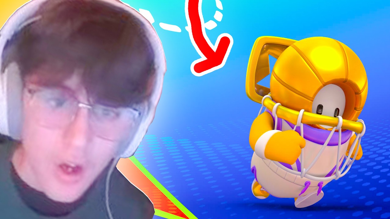 WINNING Fall Guys With The NEW GOLDEN BASKETBALL SKIN!