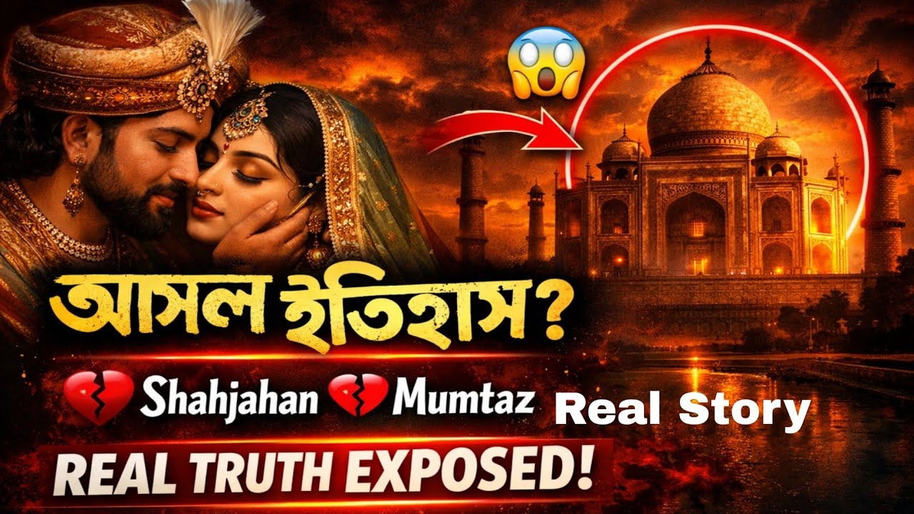 তাজমহল নির্মাণ এর আসল ইতিহাস | Sahjahan Mumtaz love story | কালো তাজমহল এর ইতিহাস