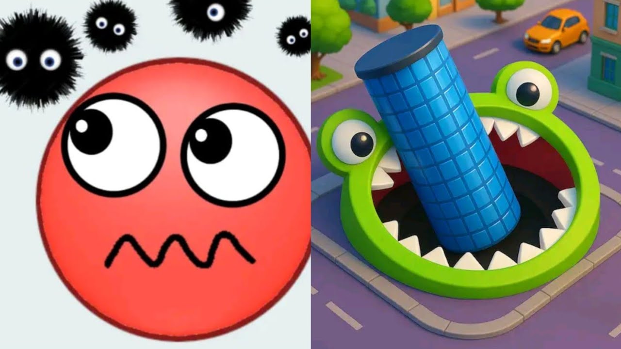 Hide Ball vs Hole.io Satisfying ASMR Gameplay (Android,ios) (New Update)