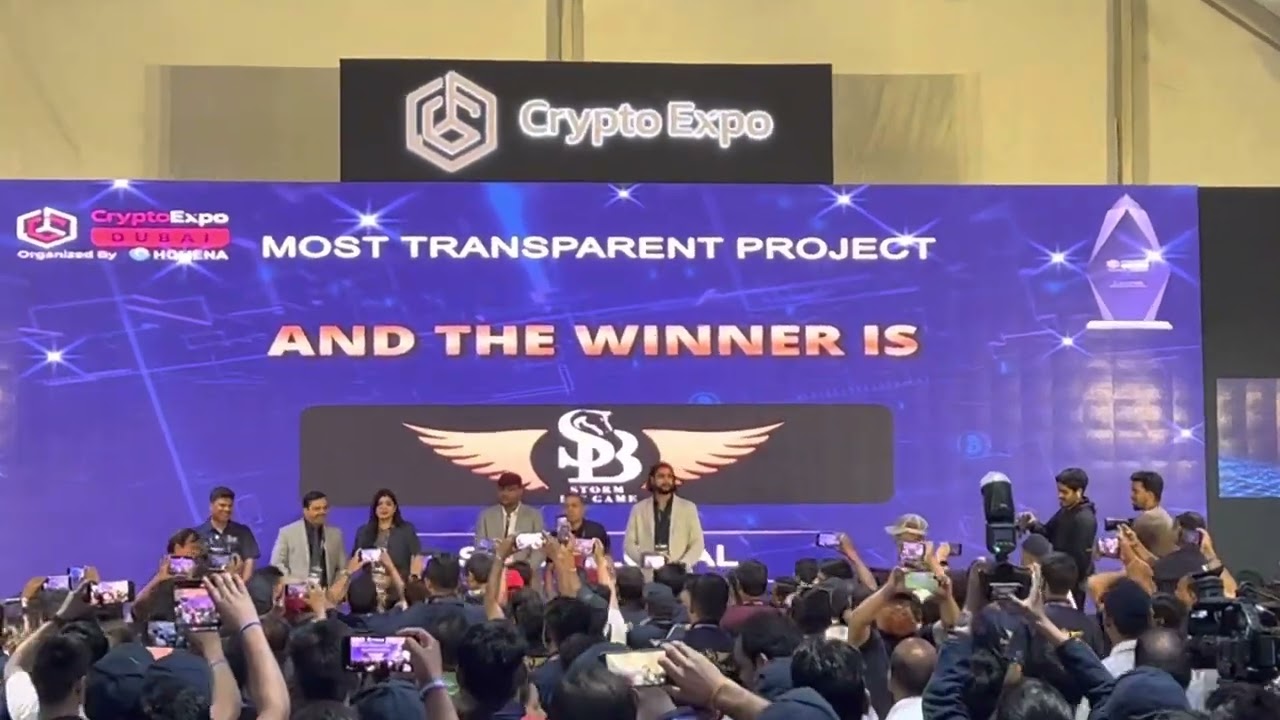 SBG GLOBAL CRYPTO EXPO 2023 BEST AWARD, MOST TRANPAREENT PROJECT