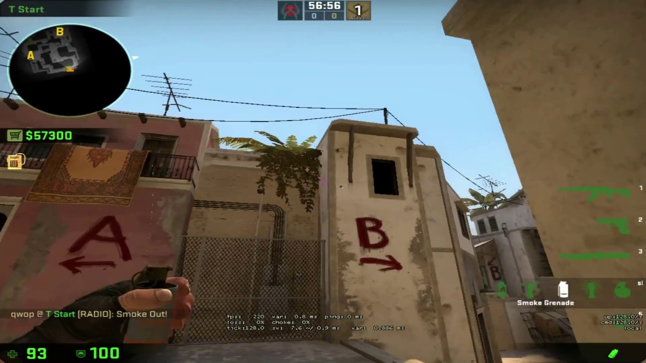 Flusha's New Sick Nest Smoke on Mirage vs SK (Tutorial Included)