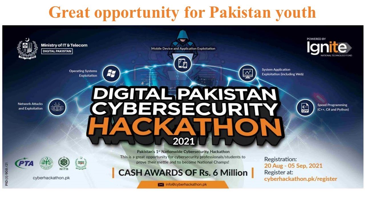 Pakistan 1st National Cyber Security Hackathon || Digital Pakistan IT & Telecom  || Cyber Security
