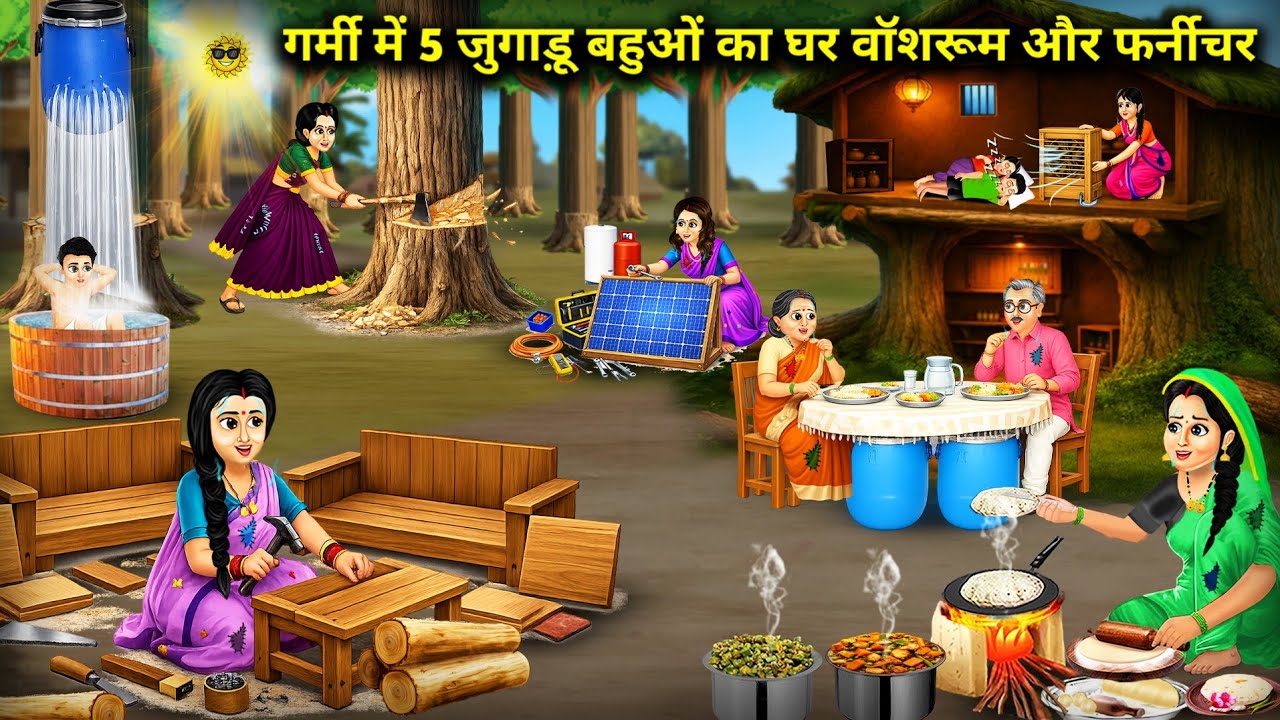 गर्मी में 5 जुगाड़ू बहुओं का घर वॉशरूम और फर्नीचर | 5 Jugaadu Bahu's House Washroom And Furniture
