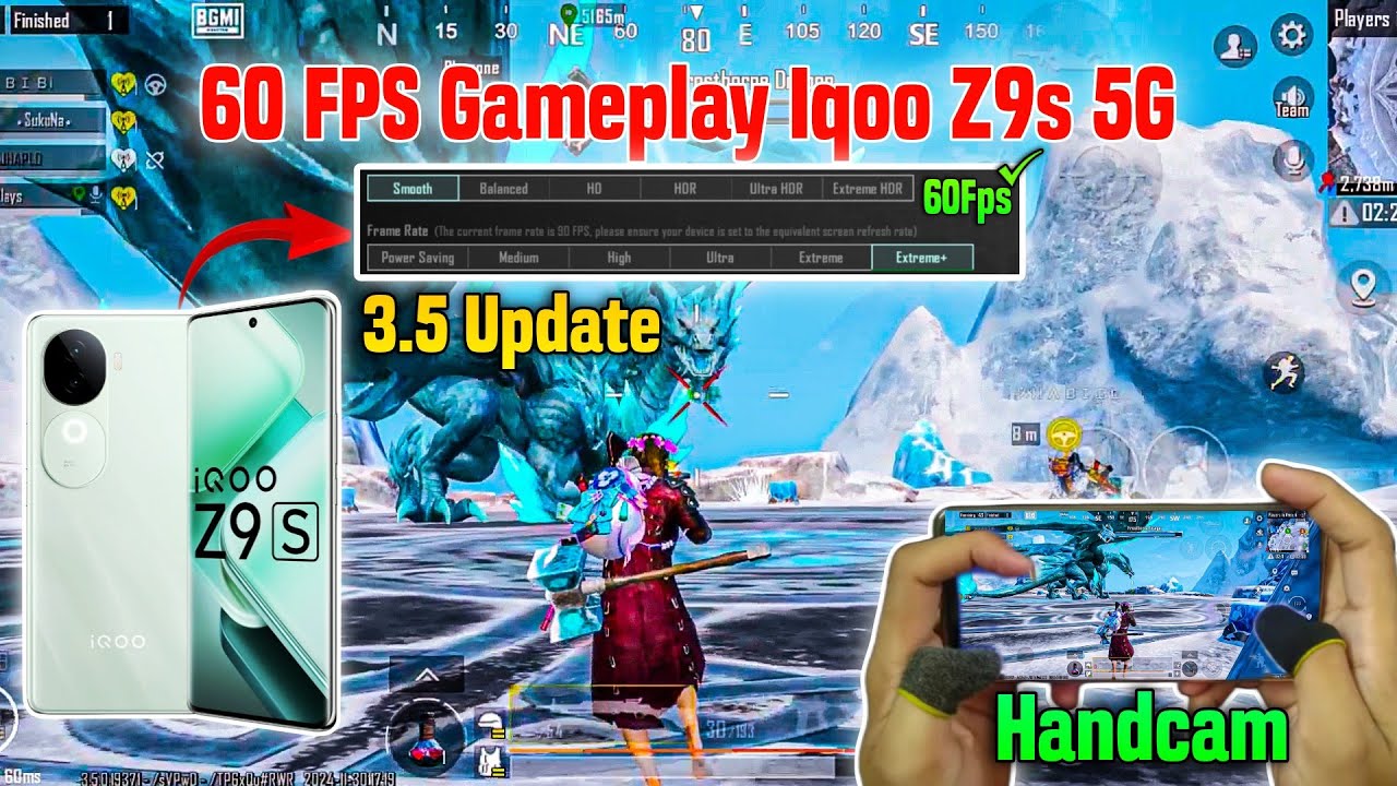 Finally HANDCAM!!🔥• iQOO Z9s 5G BGMI TEST💥• BGMI PERFORMANCE 📈• Best Gaming Phone Under 19k