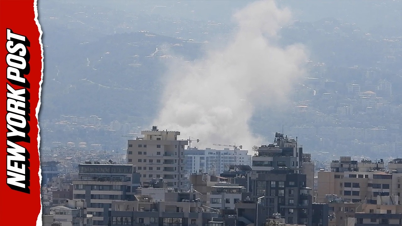 Smoke Fills Sky After Israeli Strikes Rock Beirut’s Southern Districts