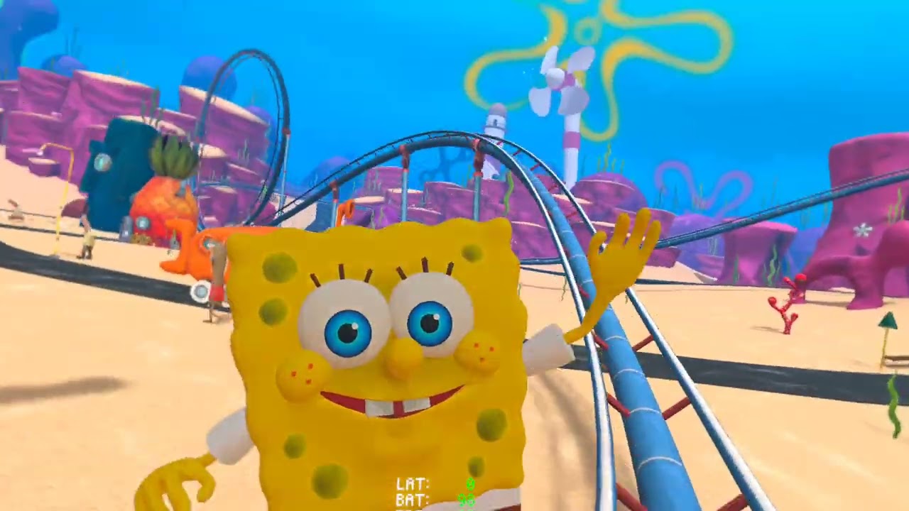 A Epic Spongebob Sqaurepants roller coaster experience