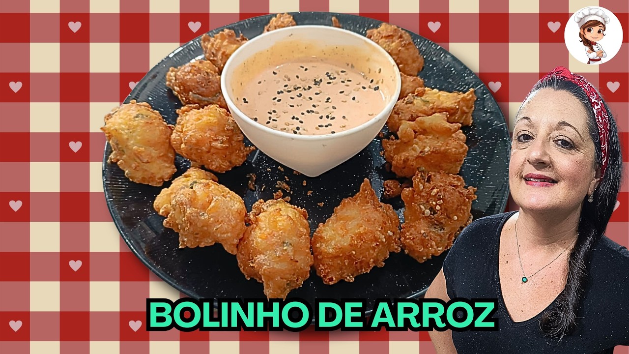 NOVA VERSÃO DO BOLINHO DE ARROZ ! - FÁCIL E CROCANTE ! UMA DELÍCIA PARA TODAS AS HORAS !
