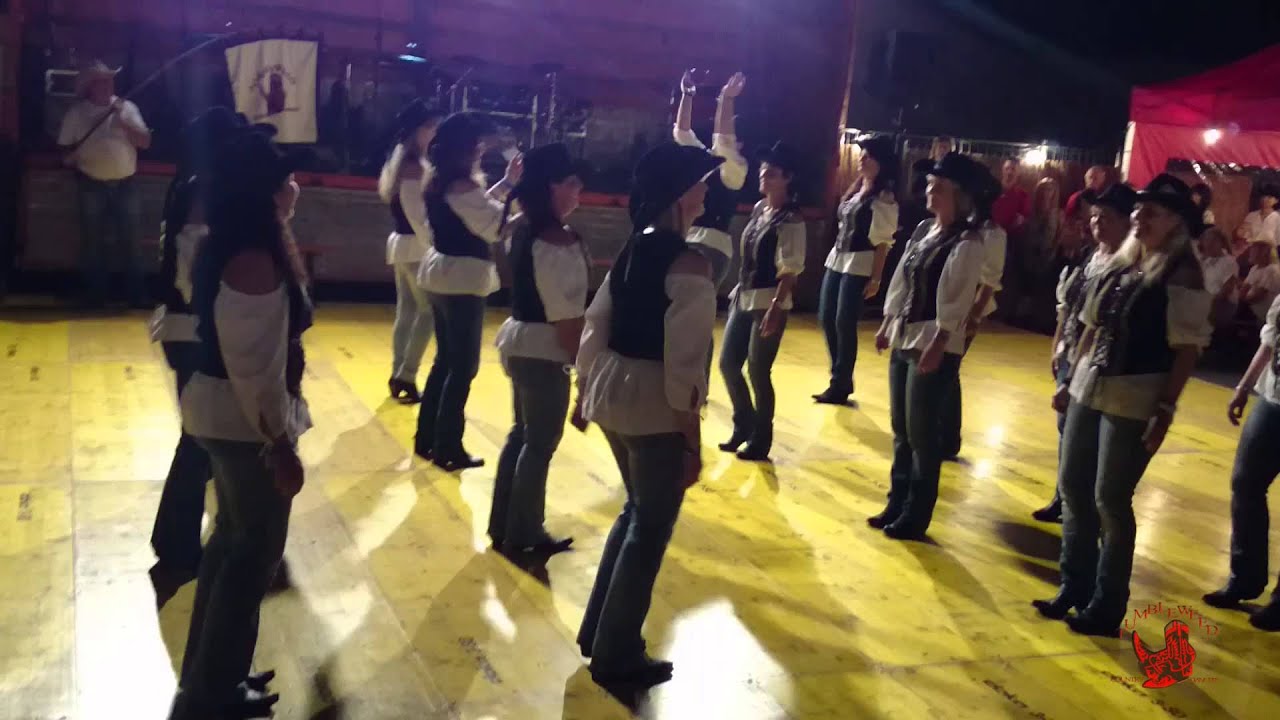 Tumbleweeds Linedance Auftritt Countryfest Meiningen 2015