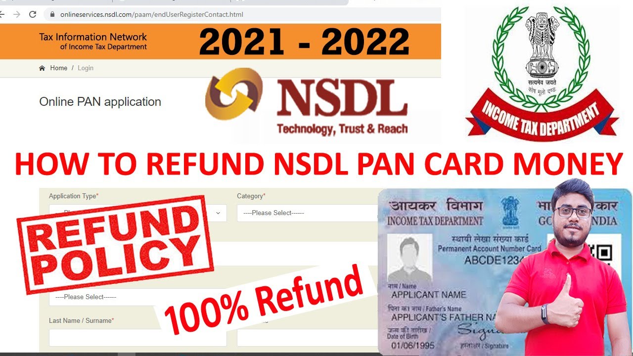 How To Refund PAN Card Application Balance 2022 | PAN Card Application AO Code Fill Up Kaise karen