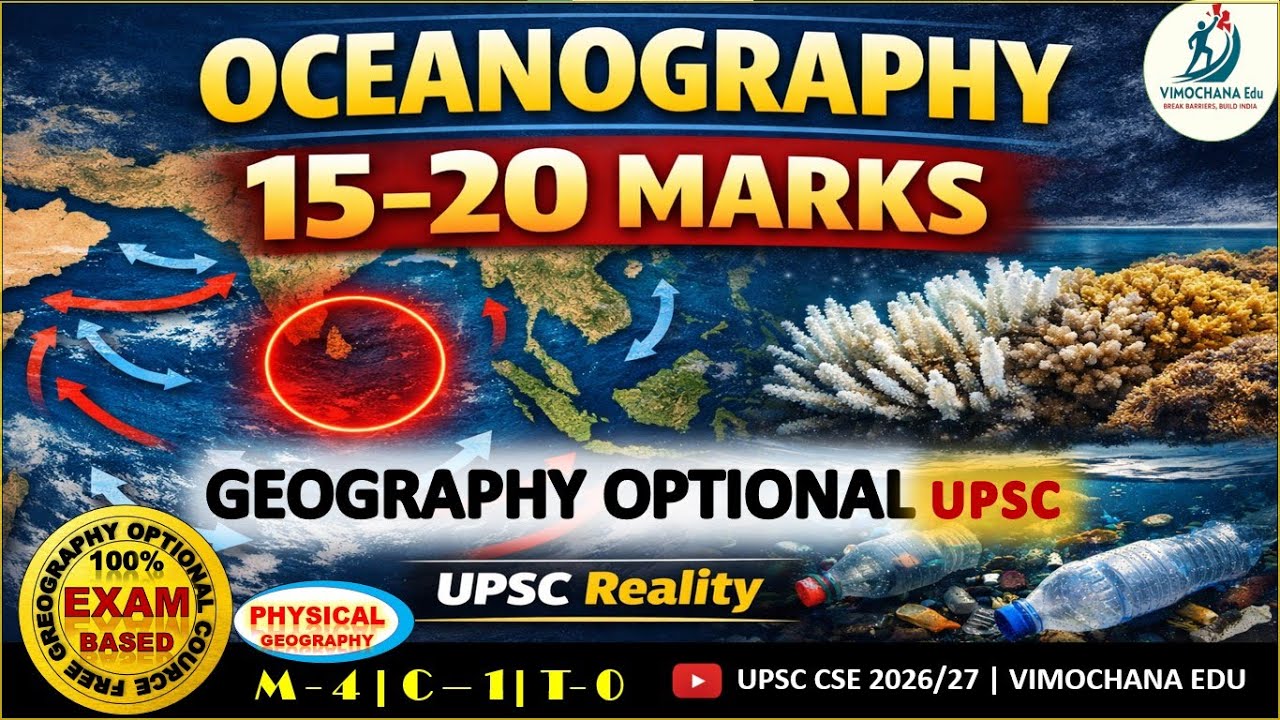 Oceanography Strategy for UPSC Geography Optional | PYQs & Syllabus | Vimochana Edu